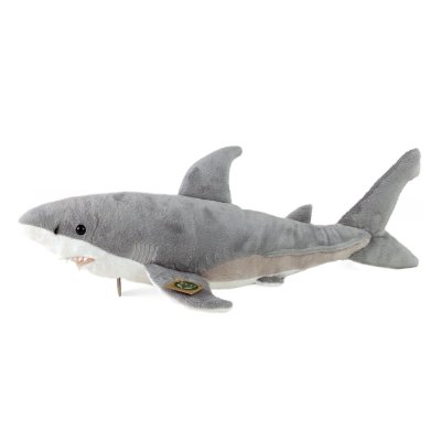 Rappa Pluche witte haai 51 cm ECO-FRIENDLY