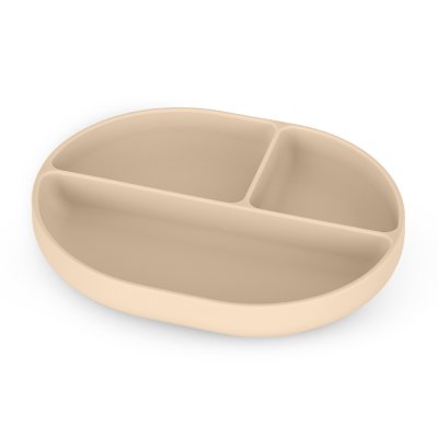 PETITE&MARS Talířek silikonový dělící oválný Take&Match Desert Sand 6m+