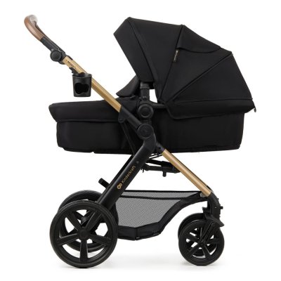 KINDERKRAFT Kombikinderwagen Moov 2 3in1 Pure Black - Schaumstoffräder