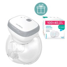 BABYONO Tiralatte elettrico a mani libere Shelly + coppette assorbilatte 100 + 40 GRATIS