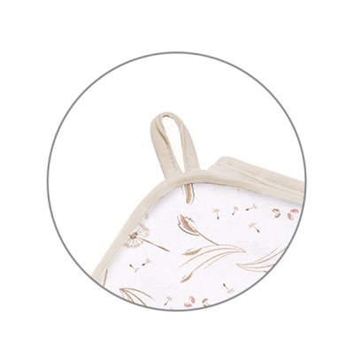 BABYONO Handtuch mit Kapuze Frottee beige 100x100 cm