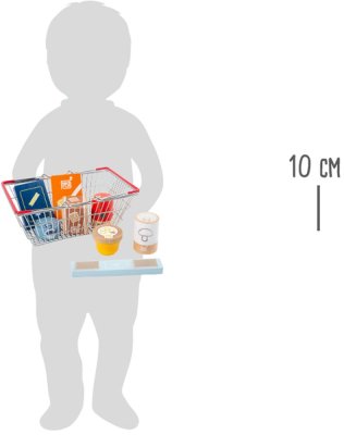 small foot Frische Lebensmittel im Einkaufskorb