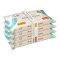 AQUA WIPES BIO Servetele de aloe vera 100% biodegradabile, 99% apa, 4x64 buc = 256 buc
