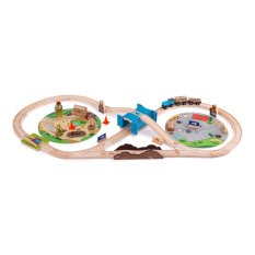 Bigjigs Rail Comboio de Construção com 50 Peças