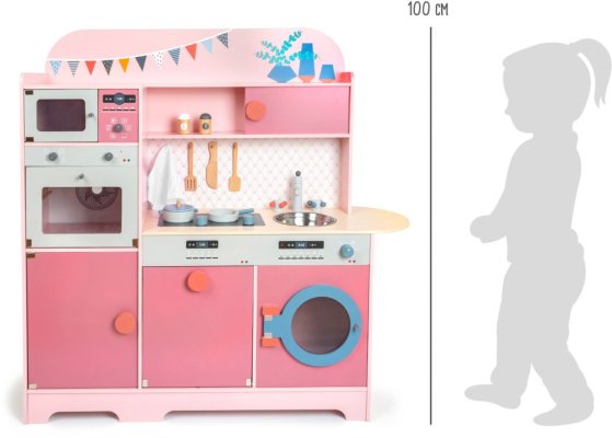 small foot Cuisine en bois Gourmet rose