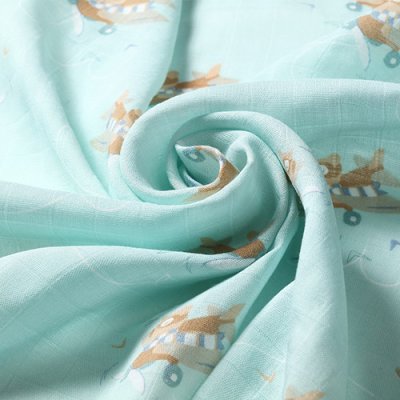 BABYONO Bambus pelene 3 kom Plavo-sive, 70x70 cm