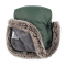 PETITE&MARS Set zimní fusak Arctic 4v1 + rukavice na kočárek Furry Veritable Khaki