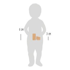 small foot Lesene kocke za gradnjo Safari 50 kosov