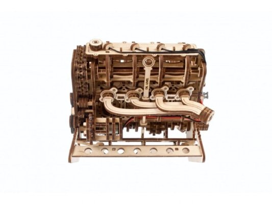 Ugears 3D fa mechanikus puzzle V8-as motor