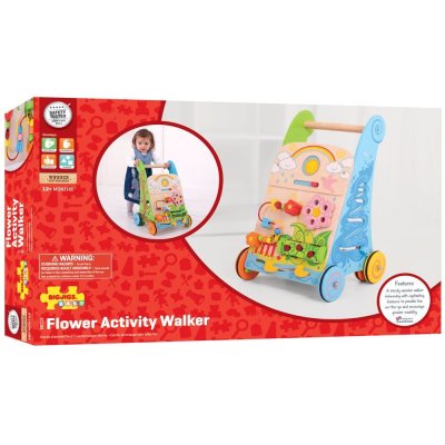 Bigjigs Baby Lauflernwagen Garten aus Holz
