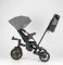 Rowerek trójkołowy QPLAY Comfo Max Grey, 7w1, wiek 10-72 miesiące