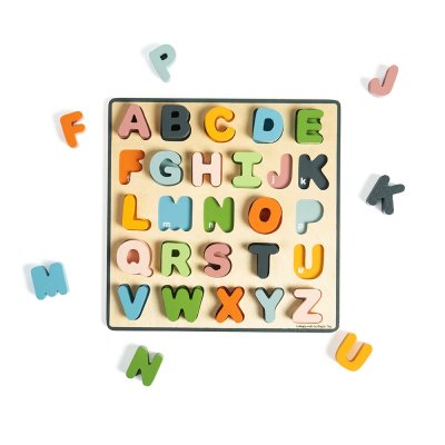 Bigjigs Toys Fa puzzle nagybetűk - ABC