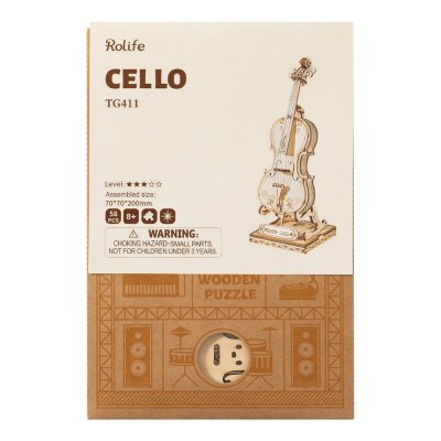 RoboTime 3D houten modelbouwpakket Violoncello