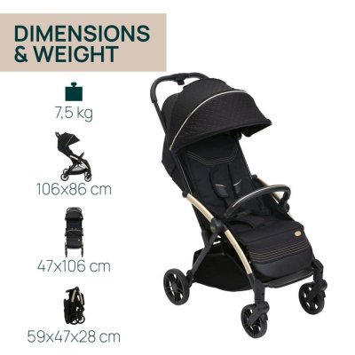 CHICCO Wózek sportowy Goody Xplus - Czarny Re_Lux Eco+ + GRATIS Chicco Wszechstronny leżaczek