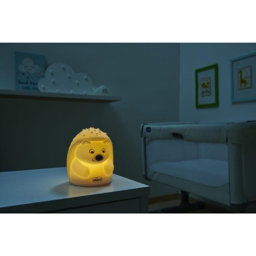 CHICCO Noćna svjetiljka, punjiva, prijenosna Sweet Lights - Jež