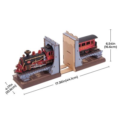 RoboTime 3D fa puzzle Könyvtámasz Történelmi gőzmozdony