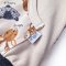 Camisola de encaixe com IMPRESSÃO, com fecho Outlast® - animais coloridos latte