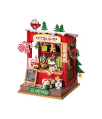 Puzzle 3D en bois RoboTime Miniature de maisonnette Stand de cacao