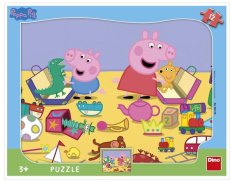 Dino Puzzle Peppa Pig Plays - Shapes 12 Pieces