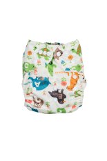 Fralda de bambu crescente- Animais divertidos