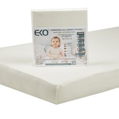 Cearşaf EKO cu jerseu de cauciuc bej 120x60 cm