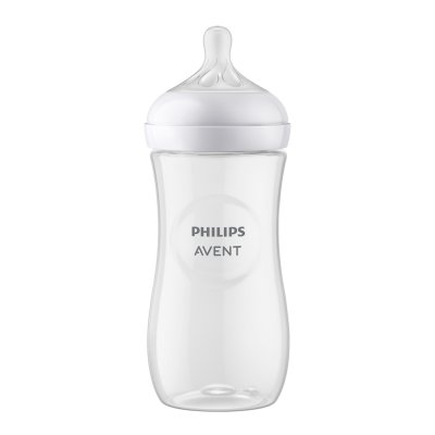 Philips AVENT Láhev Natural Response 330 ml, 3m+dárek PETITE&MARS Miska 6m+
