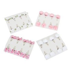 small foot Sponke za lase cvetlice set 32 kos