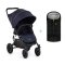 VALCO BABY Kočárek sportovní Snap 4 Sport Flat Matte LTD Edition Deep Blue + PETITE&MARS fusak Jibo