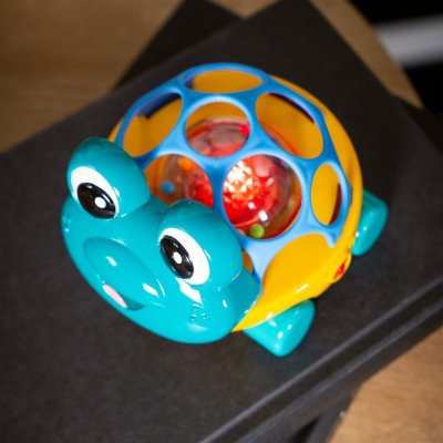 OBALL Autíčko a hrkálka 2v1 Curious Car korytnačka Neptune™ 3m+