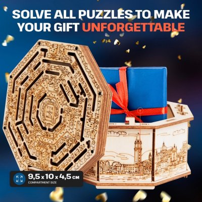 EscapeWelt Drvena slagalica Secret Maze Box