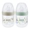 NUK Babyflasche For Nature mit Temperaturkontrolle, grün 150 ml