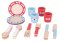 Bigjigs Toys Holz Geschirr-Set mit Punkten