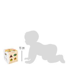 small foot Mavrična vstavljiva motorična kocka