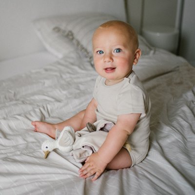 BABYONO Kocyk-przytulanka 2w1 Gęś Zoe 0m+