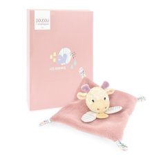 Doudou Plišana mazna roza Žirafa 19 cm