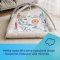 CANPOL BABIES Pluszowy kocyk edukacyjny z trapezem Safari 0m+