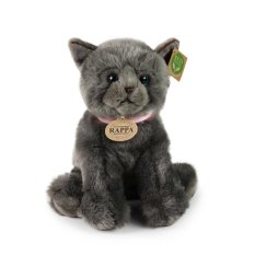 Rappa Plush Grey Cat 25 cm ECO-FRIENDLY