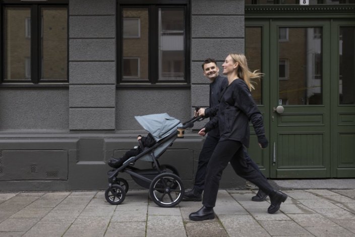 THULE Barnvagn Urban Glide 4-hjuls mellanblå/mellanblå set L