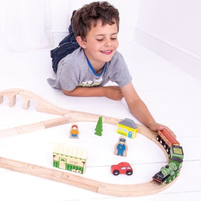 Bigjigs Rail Tren de madera Flying Scotsman