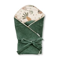 KLUPS Povijalna brez ojačitve s pentljo Velvet Tropic fun green 75x75 cm