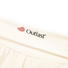 Polodupačky tenké Outlast® - bílá káva