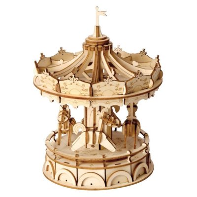 RoboTime Puzzle 3D in legno Giostra allegra