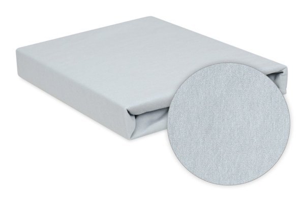 BABYMATEX Jersey Spannbettlaken wasserdicht 35x75 cm grau