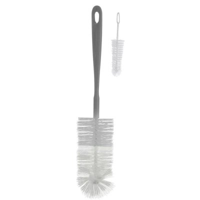 BABYONO Bottle brushes 2 pcs gray