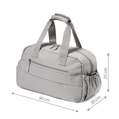 BABYONO Wickeltasche Reise 40x20x25 cm - grau