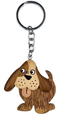 2Kids Toys Stor Nyckelring i Trä Hund