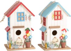 small foot Set căsuță pentru păsări din lemn vilă 2 buc