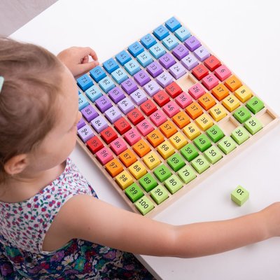 Bigjigs Toys Pladenj Lesene številke