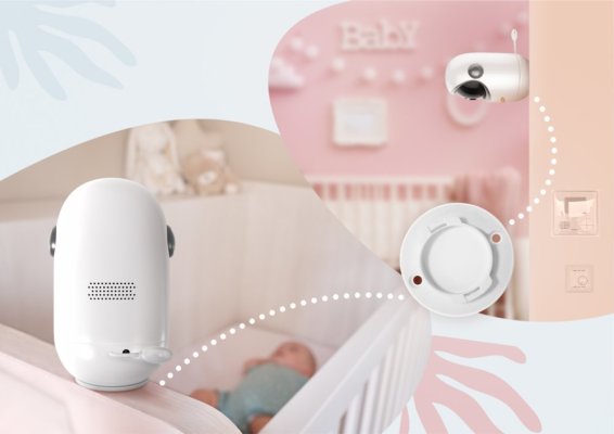 NENO Drehbare digitale Video-Babyphone Berkano