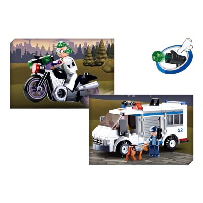 Sluban Police M38-B0652 Fourgon pénitentiaire et voleur en fuite